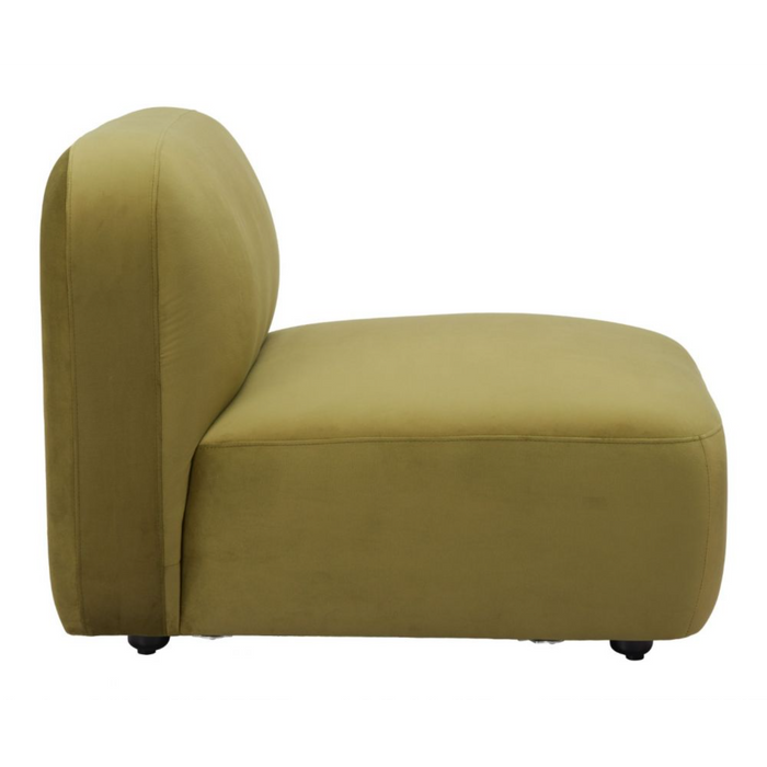 Zuo Biak Middle Chair Green - Bed & Sofa Hub