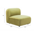 Zuo Biak Middle Chair Green - Bed & Sofa Hub