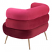 Zuo Arish Accent Chair Red - Bed & Sofa Hub
