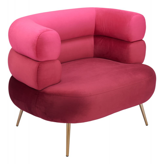 Zuo Arish Accent Chair Red - Bed & Sofa Hub