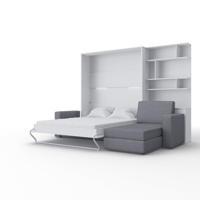 Maxima House Murphy Bed (Wall Bed With a Sofa and Bookcase) - Bed & Sofa Hub