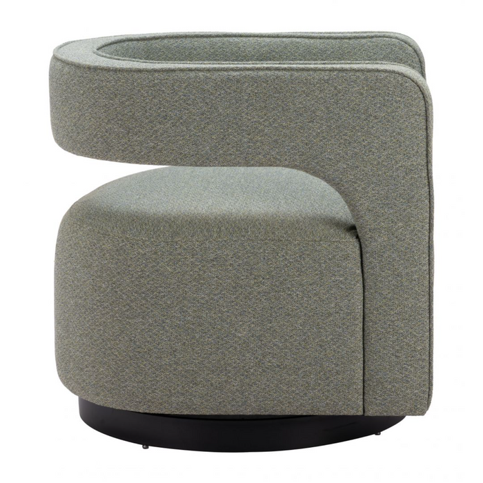 Zuo Turku Swivel Chair Sage Green - Bed & Sofa Hub