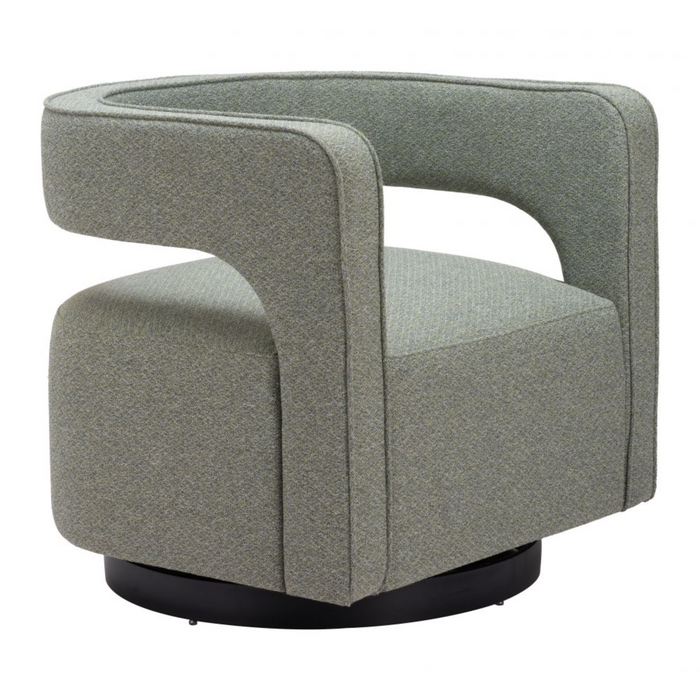 Zuo Turku Swivel Chair Sage Green - Bed & Sofa Hub