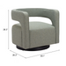 Zuo Turku Swivel Chair Sage Green - Bed & Sofa Hub