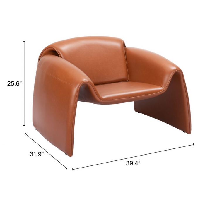 Zuo Horten Accent Chair Brown - Bed & Sofa Hub