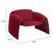 Zuo Horten Accent Chair Red - Bed & Sofa Hub