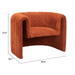Zuo Viana Accent Chair Burnt Orange - Bed & Sofa Hub