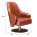 Zuo Withby Accent Chair Brown - Bed & Sofa Hub