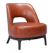 Zuo Mistley Accent Chair Brown - Bed & Sofa Hub