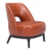Zuo Mistley Accent Chair Brown - Bed & Sofa Hub