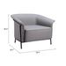 Zuo Burry Accent Chair Slate Gray - Bed & Sofa Hub