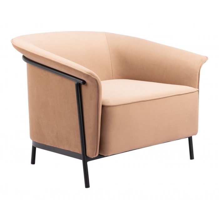 Zuo Burry Accent Chair Tan - Bed & Sofa Hub