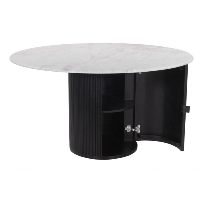 Zuo Izola Dining Table White & Black - Bed & Sofa Hub