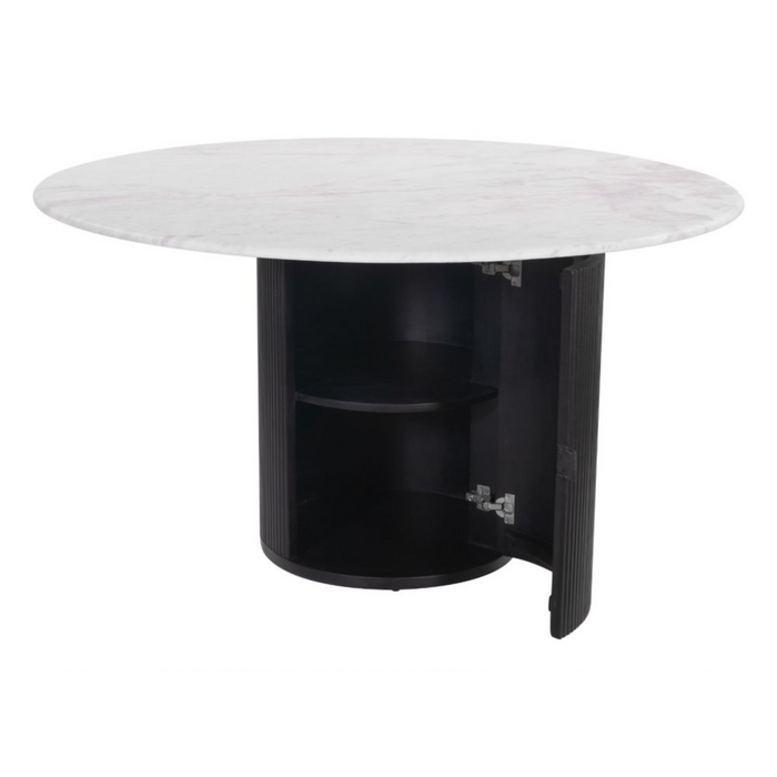 Zuo Izola Dining Table White & Black - Bed & Sofa Hub