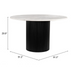 Zuo Izola Dining Table White & Black - Bed & Sofa Hub