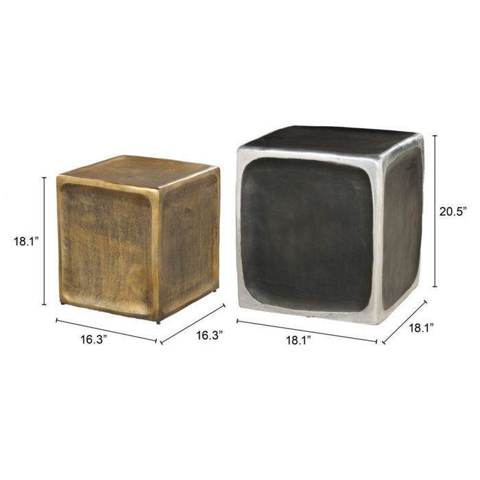 Zuo Brics Side Table Set Multicolor - Bed & Sofa Hub