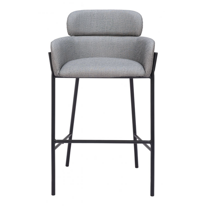 Zuo Bremor Barstool Slate Gray - Bed & Sofa Hub