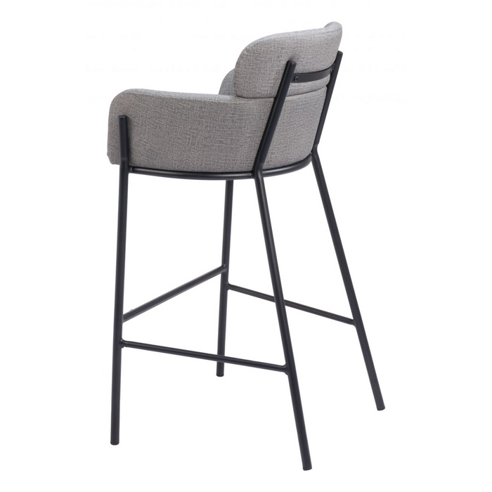Zuo Bremor Barstool Slate Gray - Bed & Sofa Hub