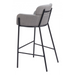 Zuo Bremor Barstool Slate Gray - Bed & Sofa Hub