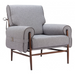 Zuo Klem Accent Chair Gray - Bed & Sofa Hub