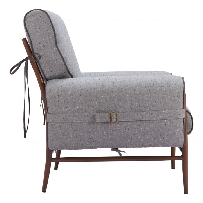 Zuo Klem Accent Chair Gray - Bed & Sofa Hub