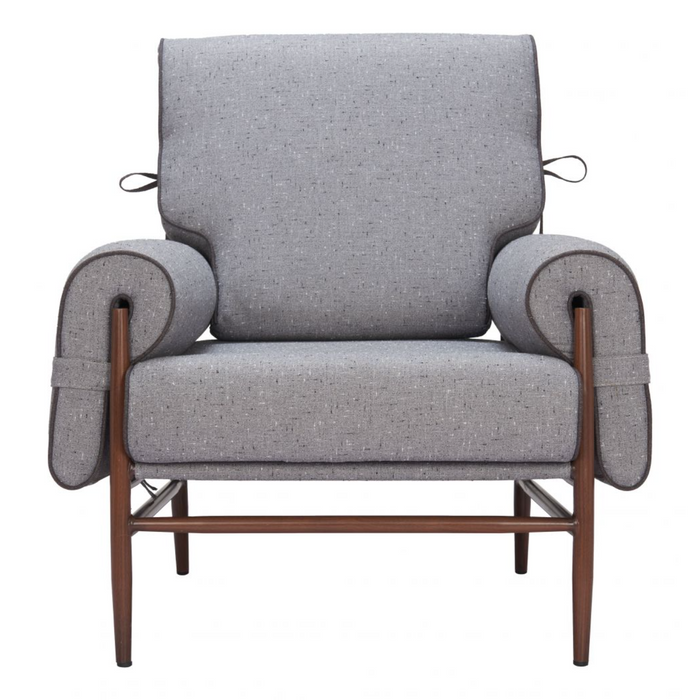 Zuo Klem Accent Chair Gray - Bed & Sofa Hub
