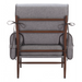 Zuo Klem Accent Chair Gray - Bed & Sofa Hub