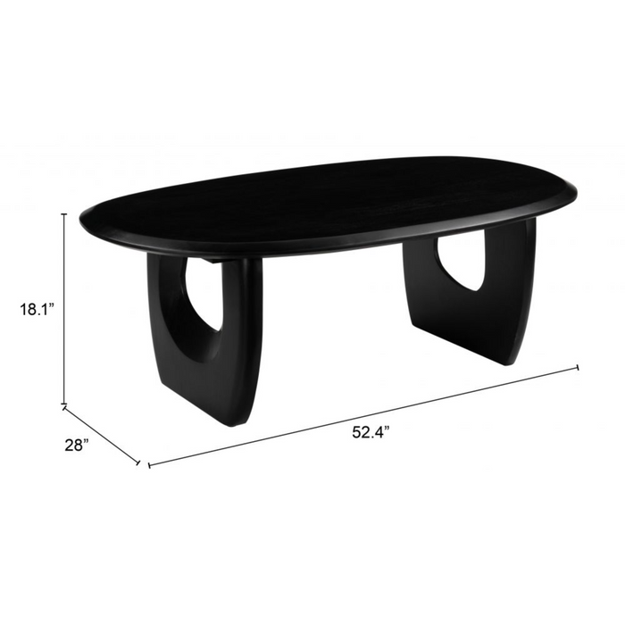 Zuo Arasan Coffee Table Black - Bed & Sofa Hub