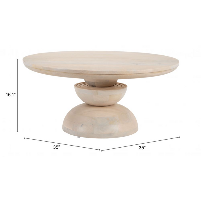 Zuo Bilanka Coffee Table Natural - Bed & Sofa Hub