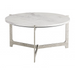 Zuo Barmas Coffee Table White & Silver - Bed & Sofa Hub