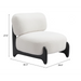 Zuo Bombo Accent Chair White - Bed & Sofa Hub