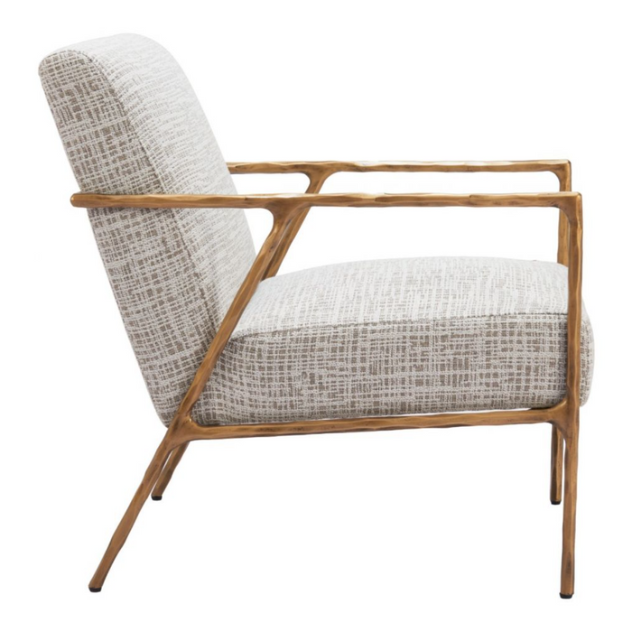 Zuo Norrebro Accent Chair Beige Frost - Bed & Sofa Hub