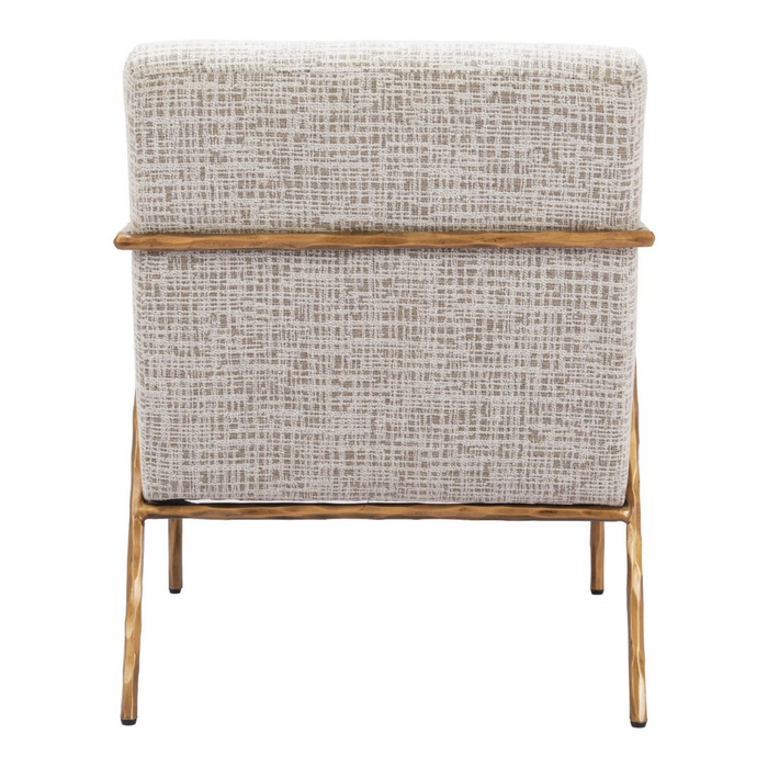 Zuo Norrebro Accent Chair Beige Frost - Bed & Sofa Hub