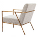 Zuo Norrebro Accent Chair Beige Frost - Bed & Sofa Hub