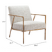 Zuo Norrebro Accent Chair Beige Frost - Bed & Sofa Hub