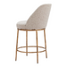Zuo Nordhavn Swivel Counter Stool Beige & Gold - Bed & Sofa Hub