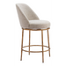 Zuo Nordhavn Swivel Counter Stool Beige & Gold - Bed & Sofa Hub