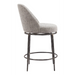 Zuo Nordhavn Swivel Counter Stool Gray - Bed & Sofa Hub