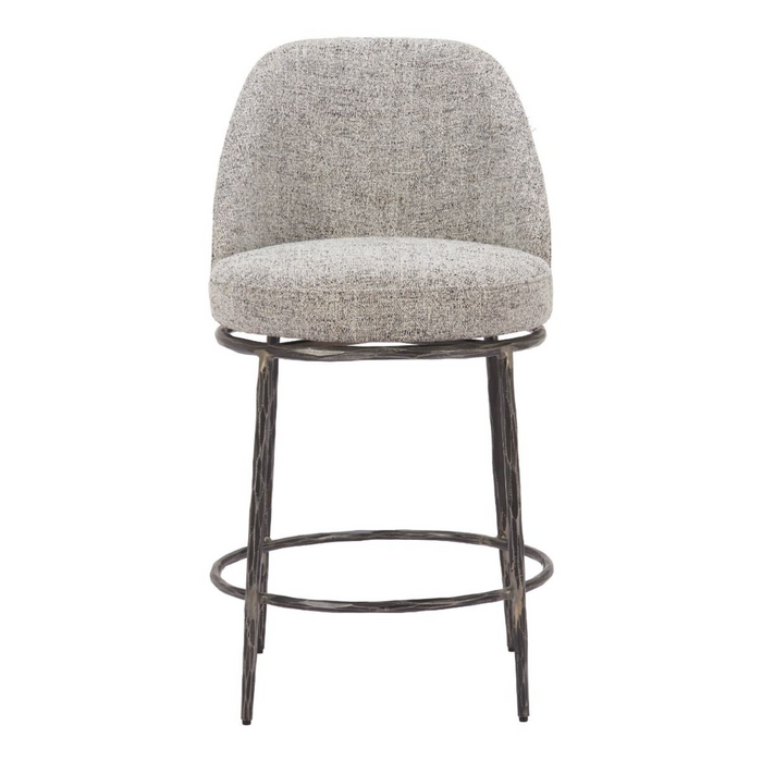 Zuo Nordhavn Swivel Counter Stool Gray - Bed & Sofa Hub