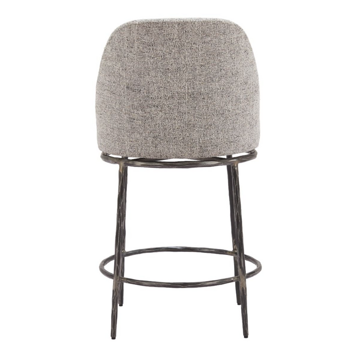 Zuo Nordhavn Swivel Counter Stool Gray - Bed & Sofa Hub