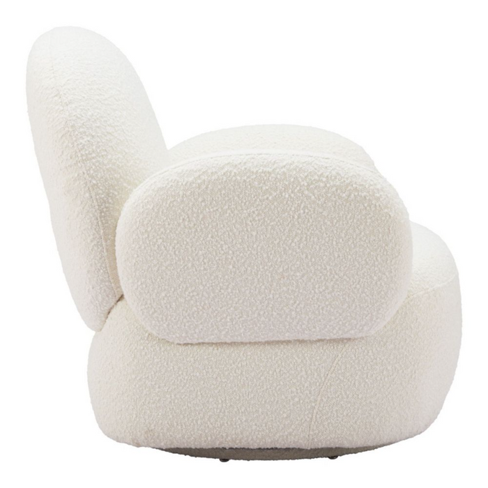 Zuo Pilka Swivel Chair White - Bed & Sofa Hub