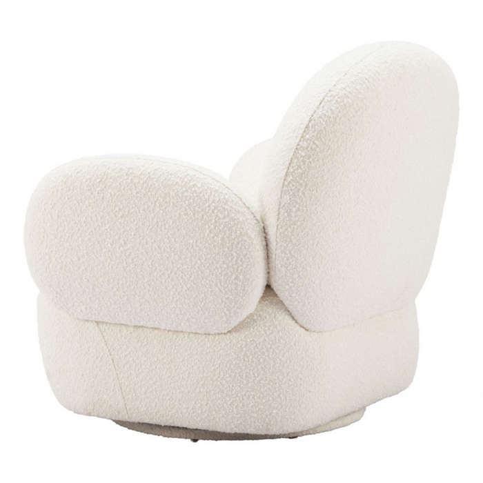Zuo Pilka Swivel Chair White - Bed & Sofa Hub