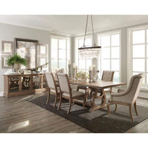 Coaster Brockway 7-piece Extension Leaf Dining Room Set Barley Brown - Bed & Sofa Hub