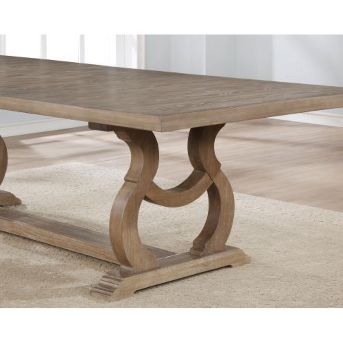 Coaster Brockway 7-piece Extension Leaf Dining Room Set Barley Brown - Bed & Sofa Hub