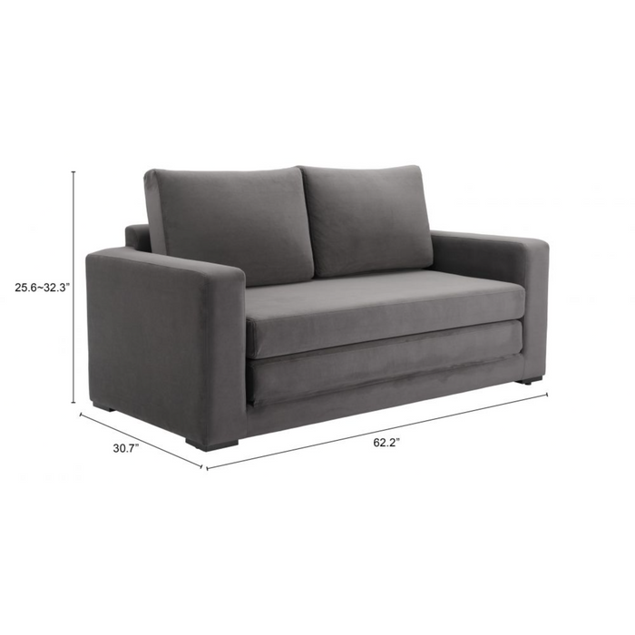 ZUO Jide Sleeper Sofa Gray - Bed & Sofa Hub