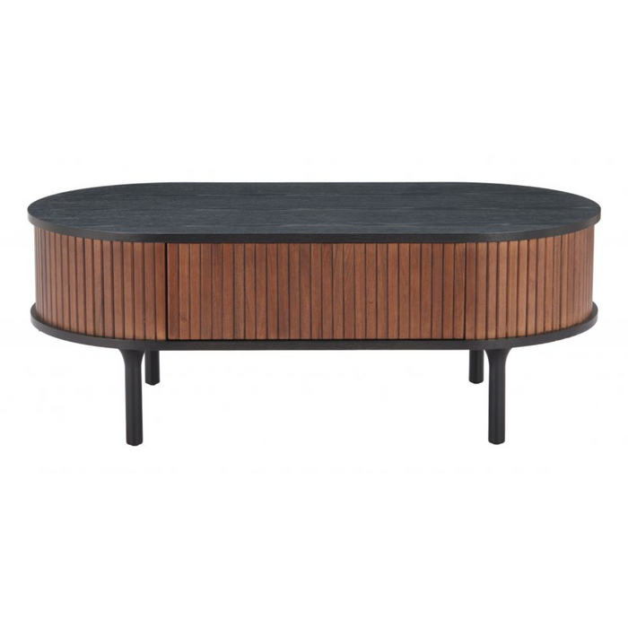 Zuo Koriana Coffee Table Black & Walnut - Bed & Sofa Hub