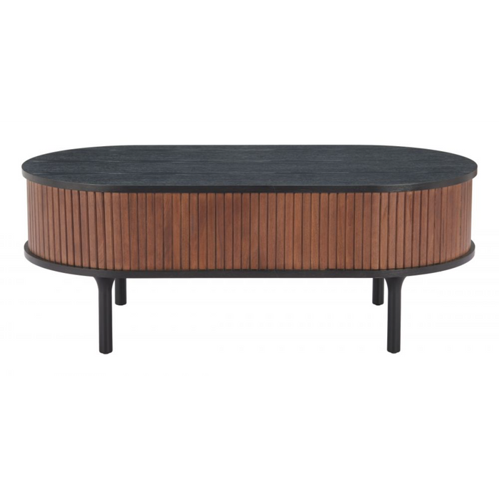 Zuo Koriana Coffee Table Black & Walnut - Bed & Sofa Hub
