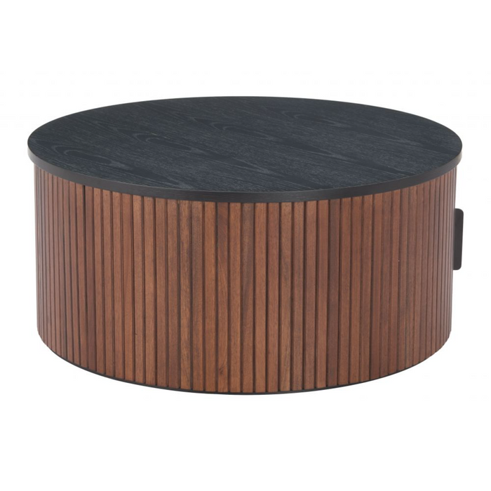 Zuo Nejaus Coffee Table Black & Walnut - Bed & Sofa Hub