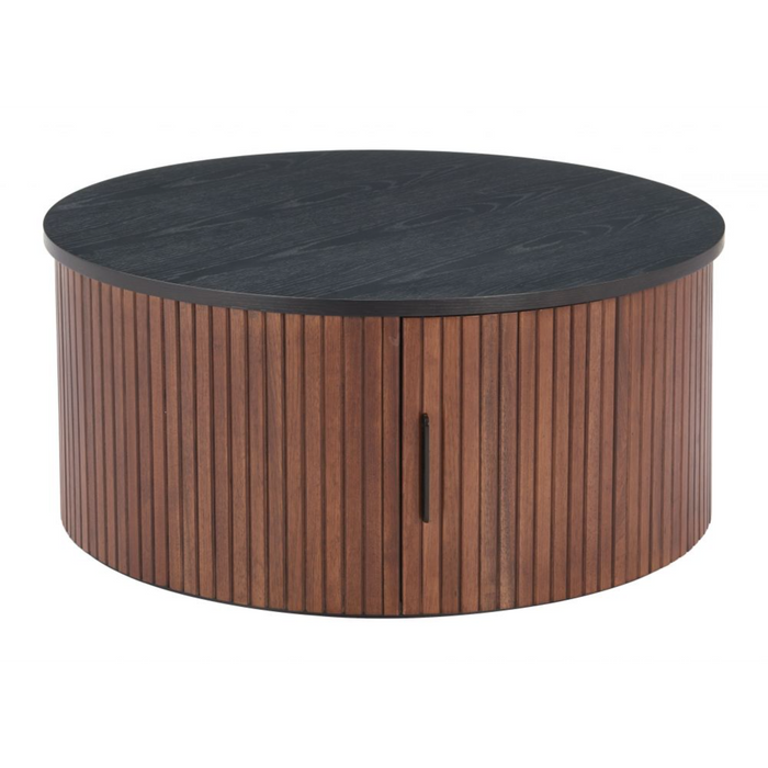 Zuo Nejaus Coffee Table Black & Walnut - Bed & Sofa Hub