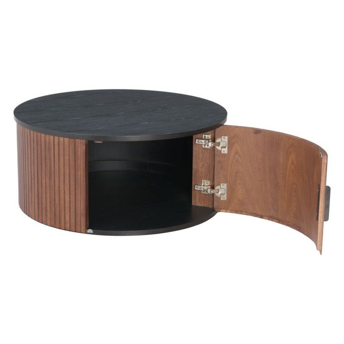 Zuo Nejaus Coffee Table Black & Walnut - Bed & Sofa Hub